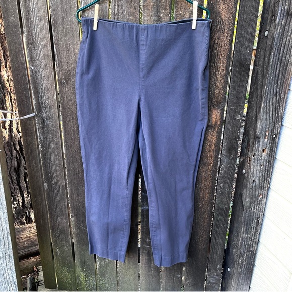 Everlane The Side-Zip Stretch Cotton Slate Gray Pants Sz 14 - Picture 10 of 16